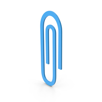 Symbol Paper Clip Blue PNG & PSD Images