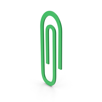 Symbol Paper Clip Green PNG & PSD Images