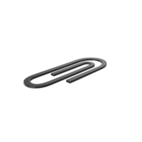 Black Symbol Paper Clip PNG & PSD Images