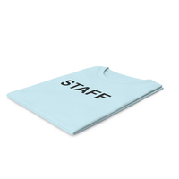 Female Crew Neck Folded Blue Staff PNG & PSD Images