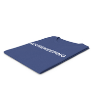 Female Crew Neck Folded Dark Blue Housekeeping PNG & PSD Images