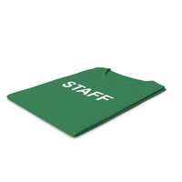 Female Crew Neck Folded Green Staff PNG & PSD Images