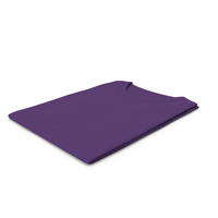Female Crew Neck Folded Purple PNG & PSD Images