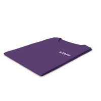 Female Crew Neck Folded Purple Staff PNG & PSD Images