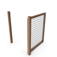 Garden Door Wooden Mesh PNG & PSD Images