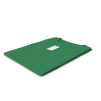 Female Crew Neck Folded With Tag Green PNG & PSD Images