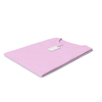 Female Crew Neck Folded With Tag Pink PNG & PSD Images