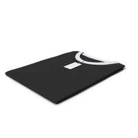 Female Crew Neck Folded With Tag White and Black PNG & PSD Images