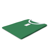 Female Crew Neck Folded With Tag White and Green PNG & PSD Images