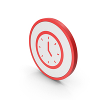 Icon Clock Red PNG & PSD Images