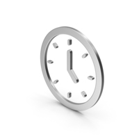 Symbol Clock Silver PNG & PSD Images