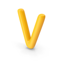 Letter V Orange PNG & PSD Images