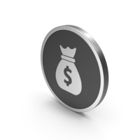 Silver Icon Money Bag PNG & PSD Images