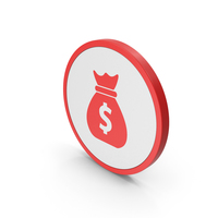 Icon Money Bag Red PNG & PSD Images