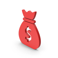 Symbol Money Bag Red PNG & PSD Images