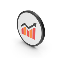 Icon Graph Red Orange PNG & PSD Images