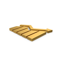 Gold Symbol Graph PNG & PSD Images