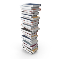 Stack of Books with Colorful Cover PNG & PSD Images