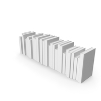 Stack of Books with White Cover PNG & PSD Images