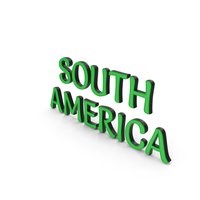 South America Text PNG & PSD Images