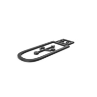 Black Symbol USB Flash PNG & PSD Images