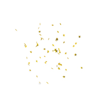 Golden Stars Rain Falling PNG & PSD Images