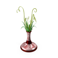 Flower Pot Vase Red Rose PNG & PSD Images