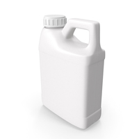Plastic F Style Bottle 16oz With Ribbed Plastic Buttress Cap PNG & PSD Images