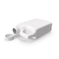 Plastic F Style Bottle 16oz With Ribbed Plastic Buttress Cap PNG & PSD Images