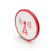 Icon Antenna Red PNG & PSD Images