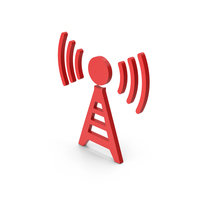 Symbol Antenna Red PNG & PSD Images