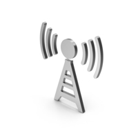 Symbol Antenna Silver PNG & PSD Images