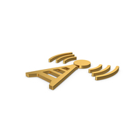 Gold Symbol Antenna PNG & PSD Images