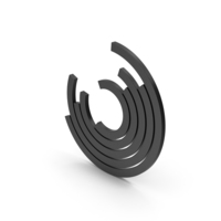 Symbol Circular Chart Black PNG & PSD Images