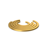 Gold Symbol Circular Chart PNG & PSD Images