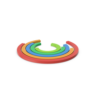 Colored Circular Chart Symbol PNG & PSD Images