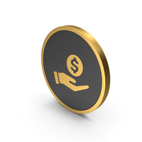 Gold Icon Hand Money PNG & PSD Images