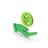 Symbol Money In Hand Green PNG & PSD Images