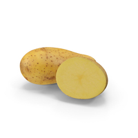 Raw Potato and Half Potato PNG & PSD Images