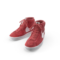 Nike Mid Blazer Red PNG & PSD Images
