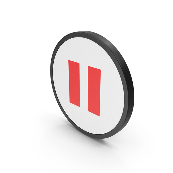 Icon Pause Button Red PNG & PSD Images