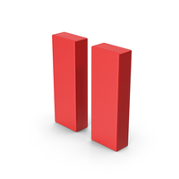 Symbol Pause Button Red PNG & PSD Images