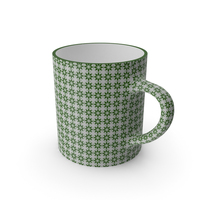 Printed Green Flower Cup PNG & PSD Images