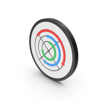Icon Circular Arrows Chart Colored PNG & PSD Images
