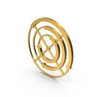 Symbol Circular Arrows Chart Gold PNG & PSD Images