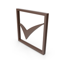 Check Mark Brown PNG & PSD Images