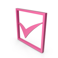 Check Mark Pink PNG & PSD Images