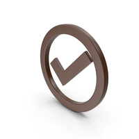 Check Mark Brown PNG & PSD Images