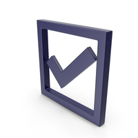 Check Mark Dark Blue PNG & PSD Images