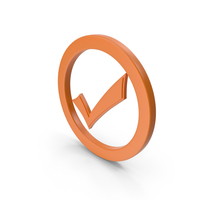 Check Mark Orange PNG & PSD Images